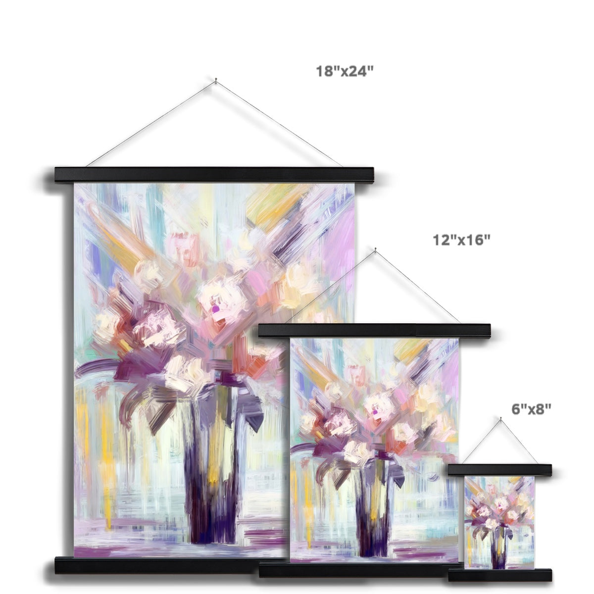 Abstract Blooms #28 Fine Art Print with Hanger
