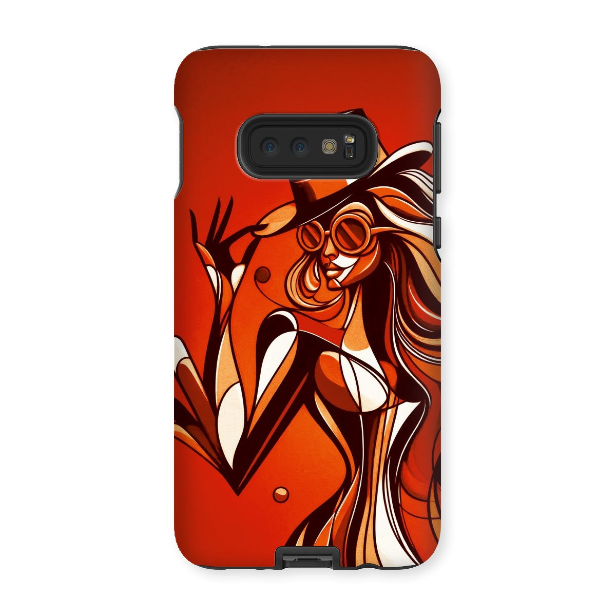 Viva La Diva: Where Confidence Dances in Shades of Oranges and Reds Tough Phone Case