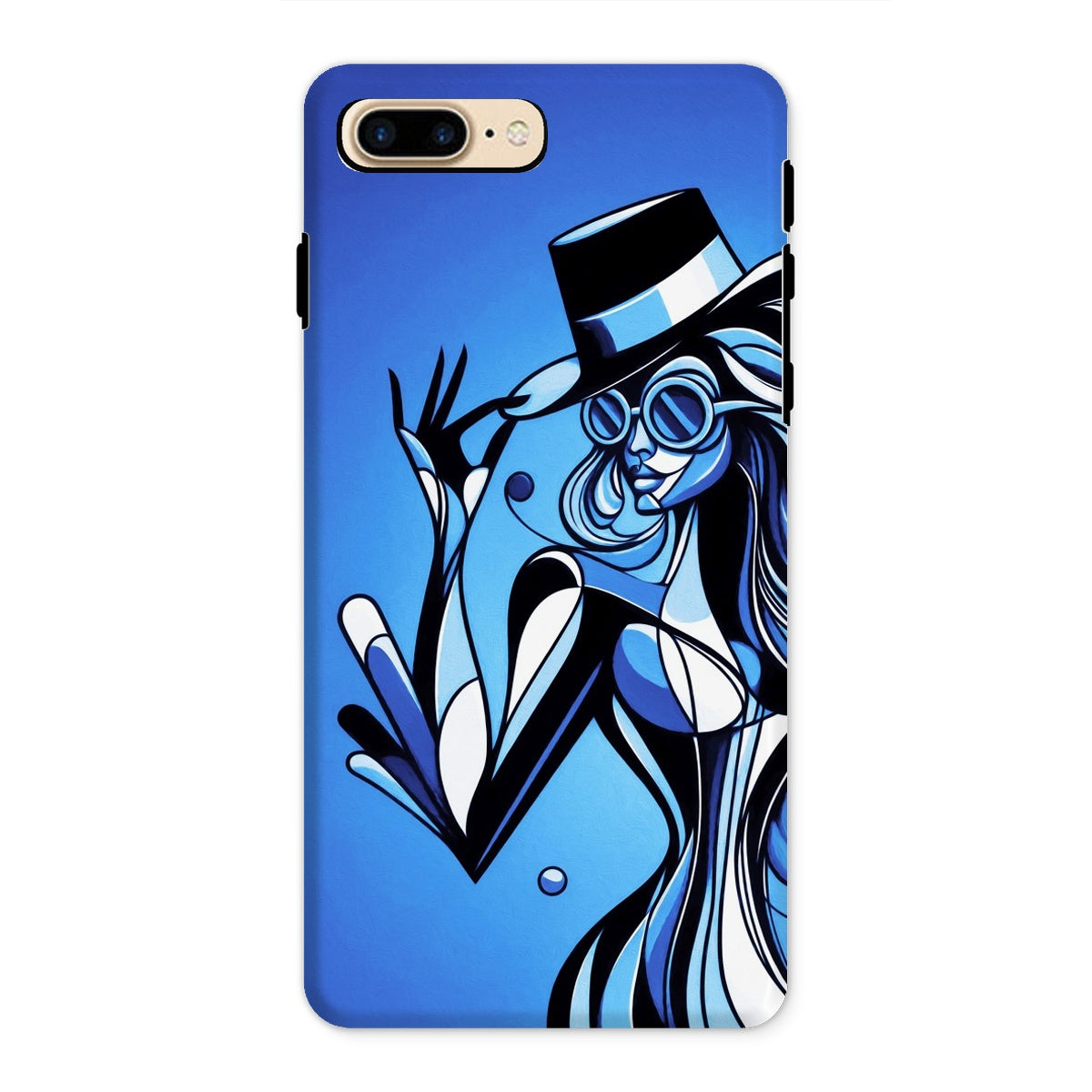 Viva La Diva: Where Moonlight Dances in Shades of Sapphire Tough Phone Case