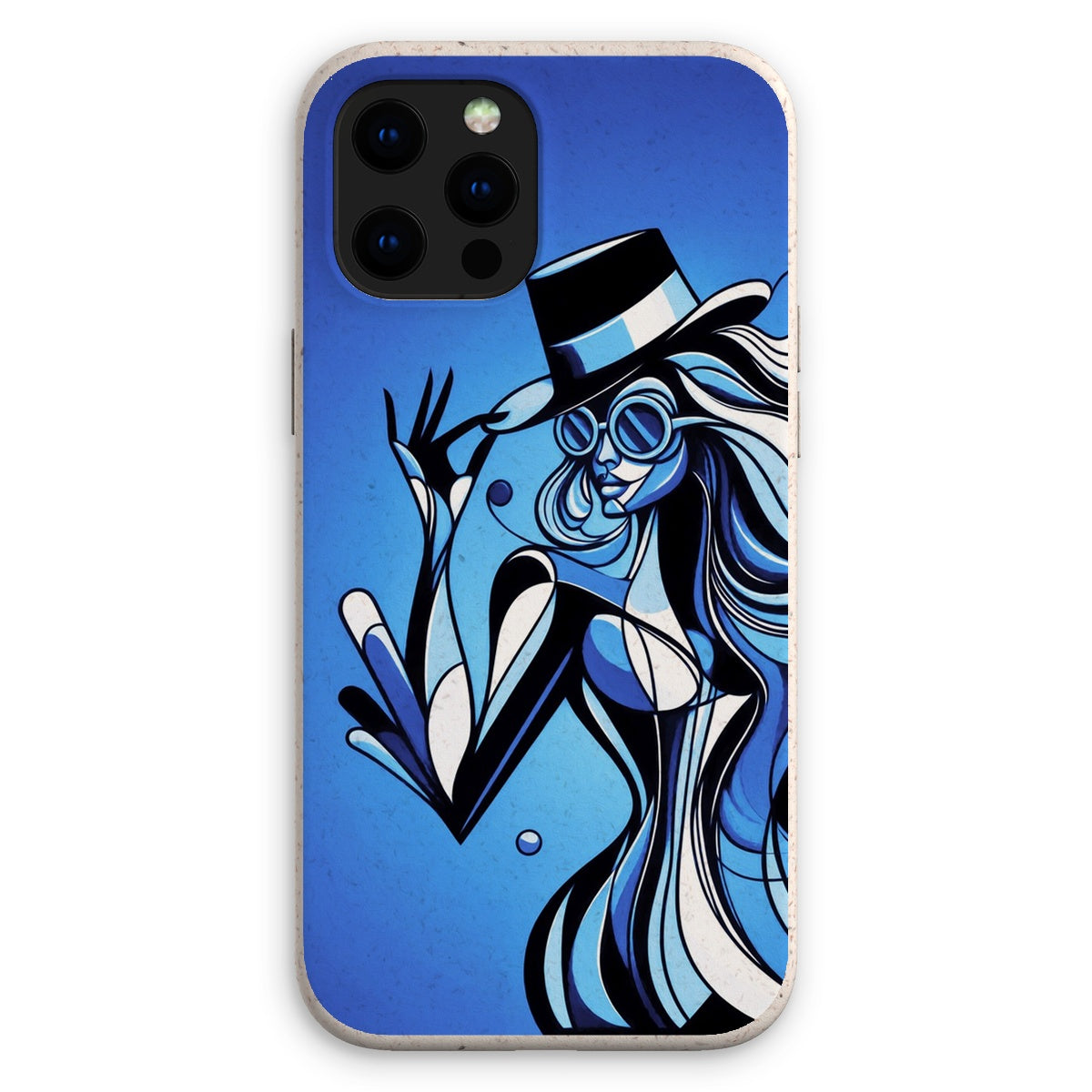Viva La Diva: Where Moonlight Dances in Shades of Sapphire Eco Phone Case