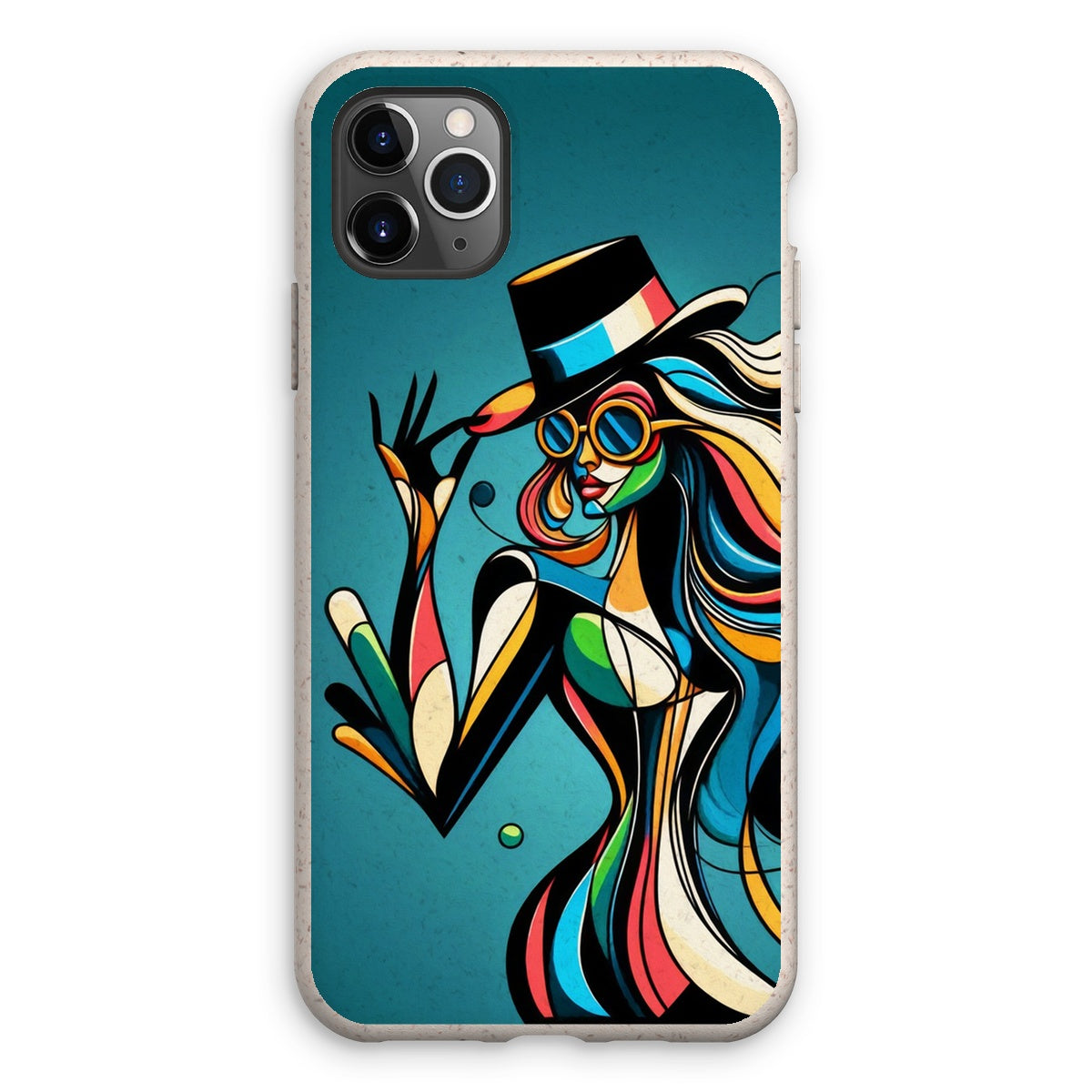 Viva La Diva: Where Confidence Meets Abstract Whirl Eco Phone Case