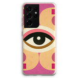 Eye of Harmony: Where Realism Meets Geometric Dreamscapes Eco Phone Case