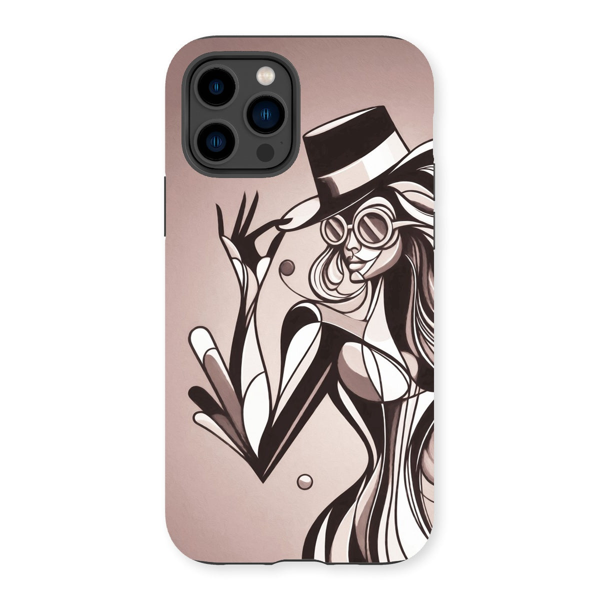 Viva La Diva: Where Earth Tones Whisper Confidence Tough Phone Case