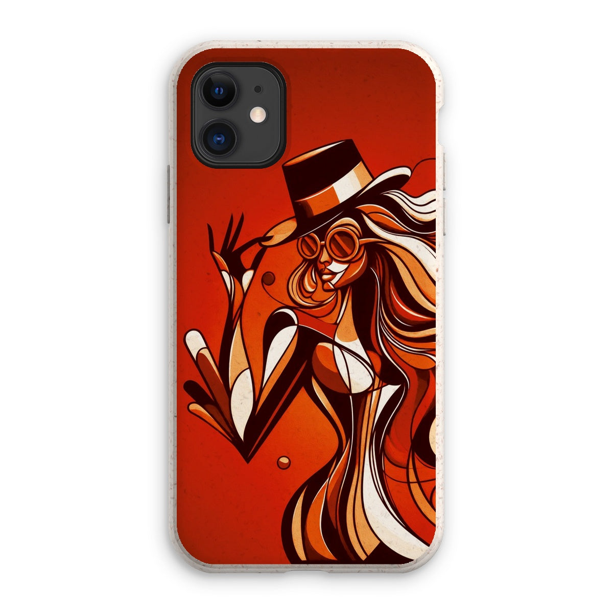 Viva La Diva: Where Confidence Dances in Shades of Oranges and Reds Eco Phone Case