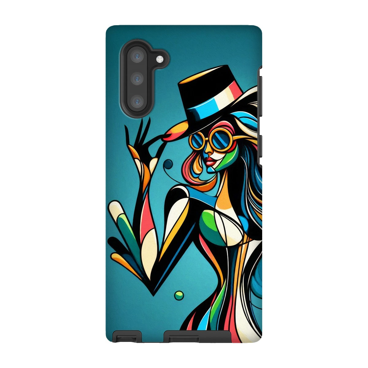 Viva La Diva: Where Confidence Meets Abstract Whirl Tough Phone Case