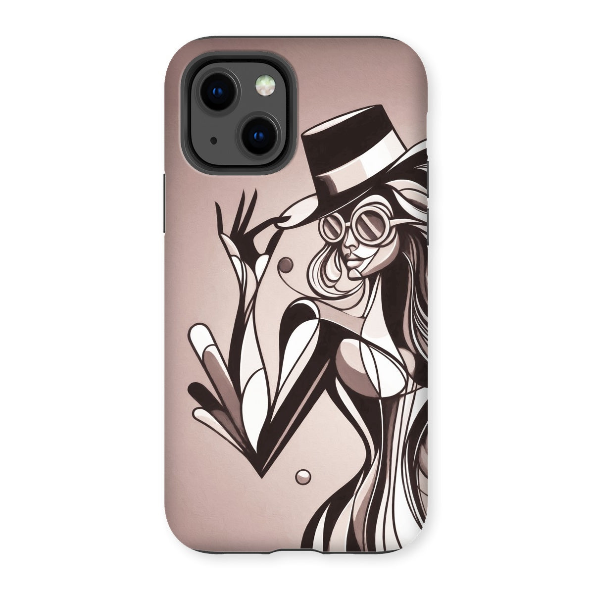 Viva La Diva: Where Earth Tones Whisper Confidence Tough Phone Case