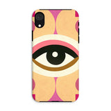 Eye of Harmony: Where Realism Meets Geometric Dreamscapes Tough Phone Case