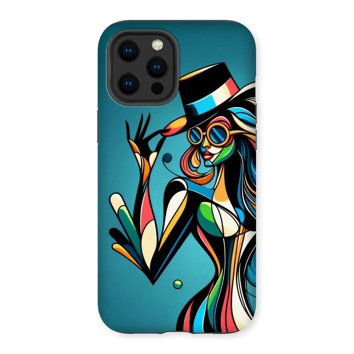 Viva La Diva: Where Confidence Meets Abstract Whirl Tough Phone Case