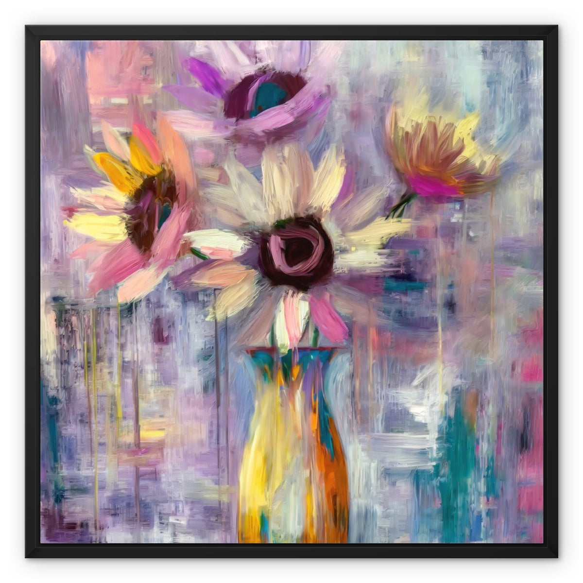 Abstract Blooms #05 Framed Canvas