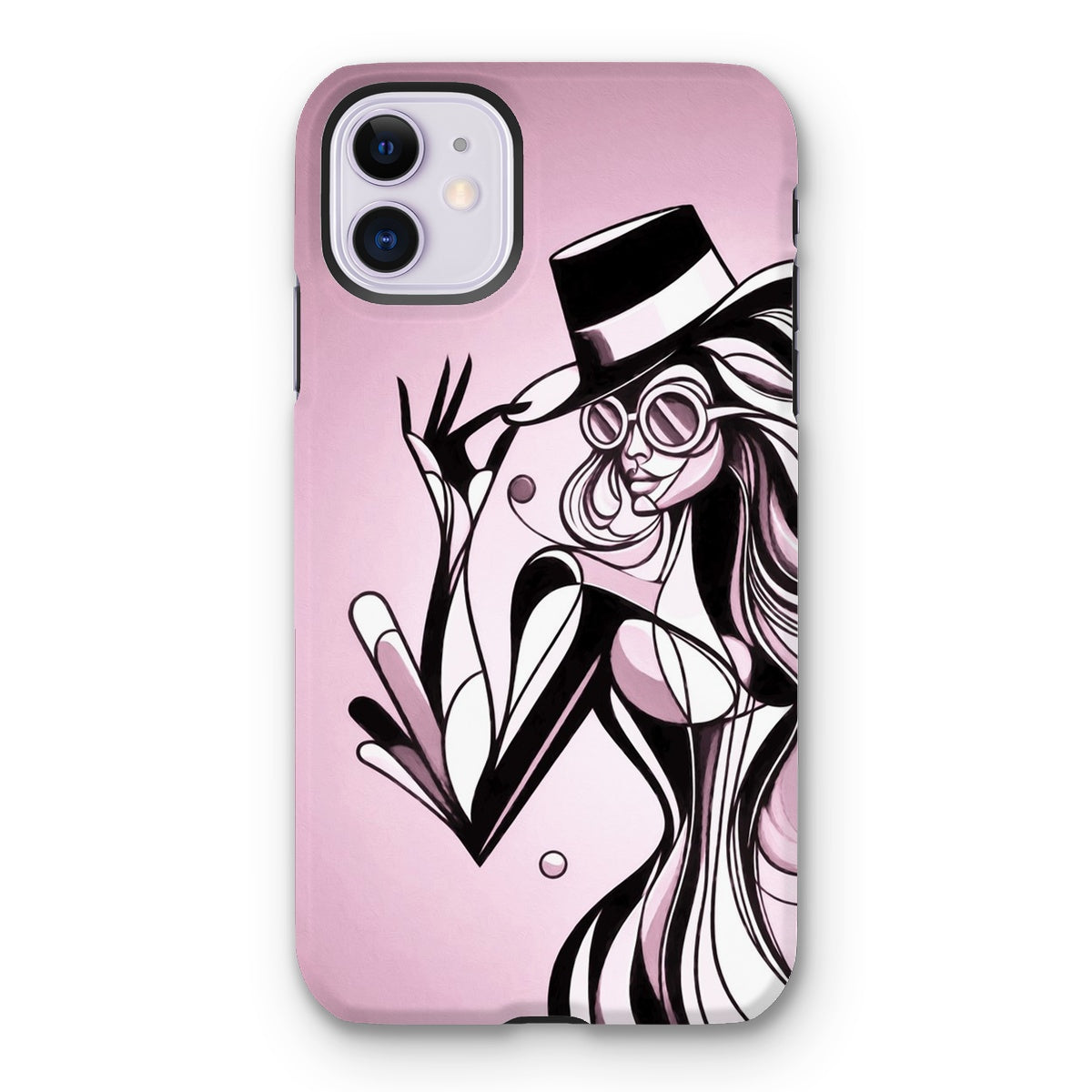 Viva La Diva: A Ballet of Blush and Boldness Against Rose-Colored Skies Tough Phone Case