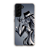 Viva La Diva: Where Shadows Dance in Shades of Silver Eco Phone Case