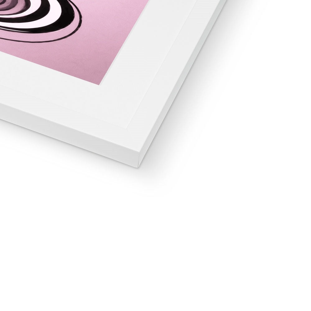 Viva La Diva: A Ballet of Blush and Boldness Against Rose-Colored Skies Framed & Mounted Print