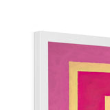 Eye of Harmony: Where Realism Meets Geometric Dreamscapes Budget Framed Poster