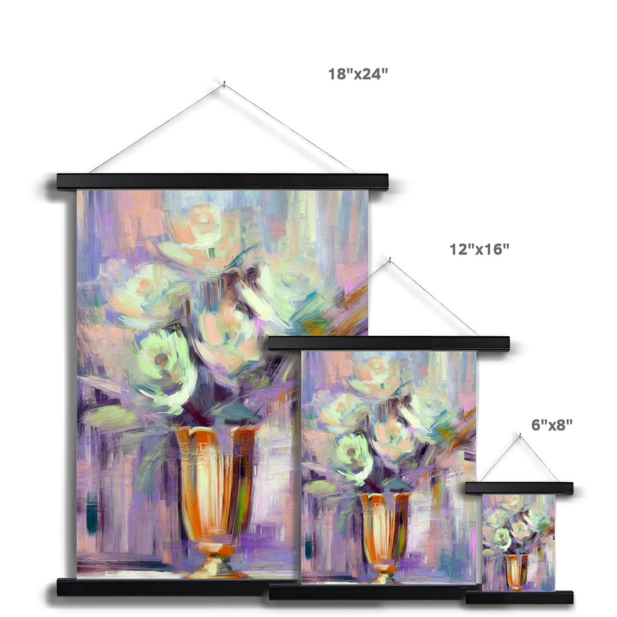 Abstract Blooms #20 Fine Art Print with Hanger