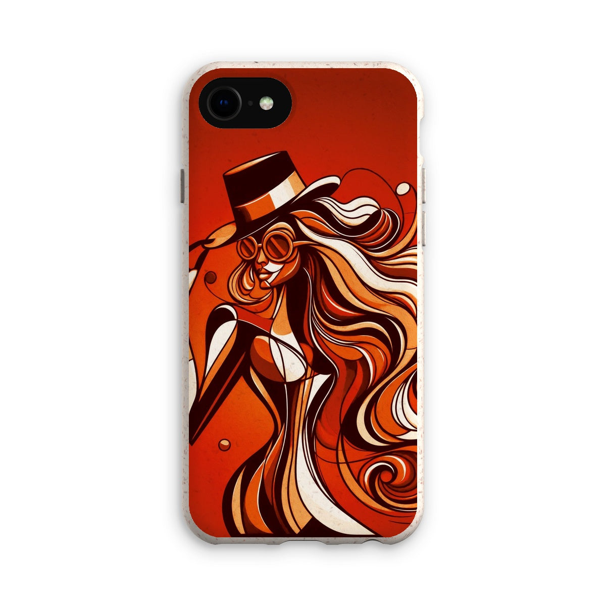 Viva La Diva: Where Confidence Dances in Shades of Oranges and Reds Eco Phone Case