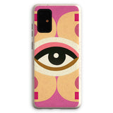 Eye of Harmony: Where Realism Meets Geometric Dreamscapes Eco Phone Case