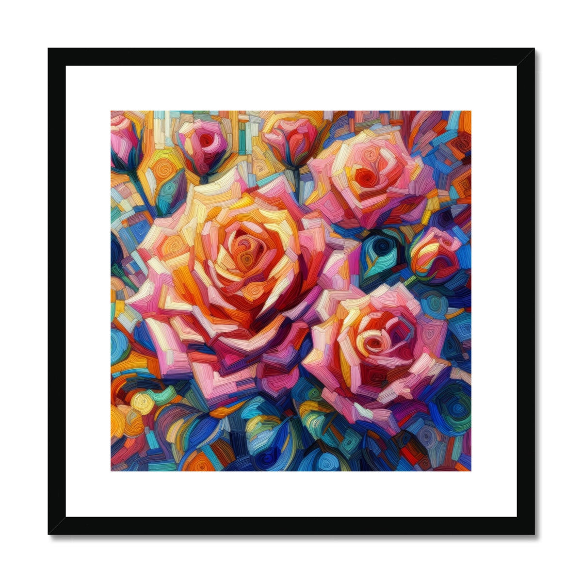 Roses Reimagined Framed & Mounted Print