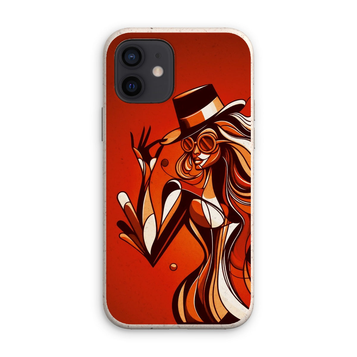 Viva La Diva: Where Confidence Dances in Shades of Oranges and Reds Eco Phone Case