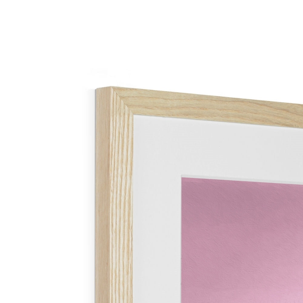 Viva La Diva: A Ballet of Blush and Boldness Against Rose-Colored Skies Framed & Mounted Print