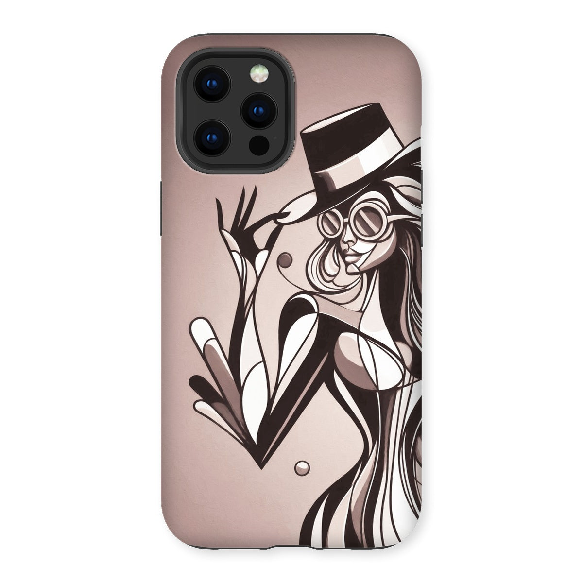 Viva La Diva: Where Earth Tones Whisper Confidence Tough Phone Case