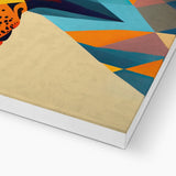 Prismatic Dobe: A Geometric Portrait in Motion Eco Canvas