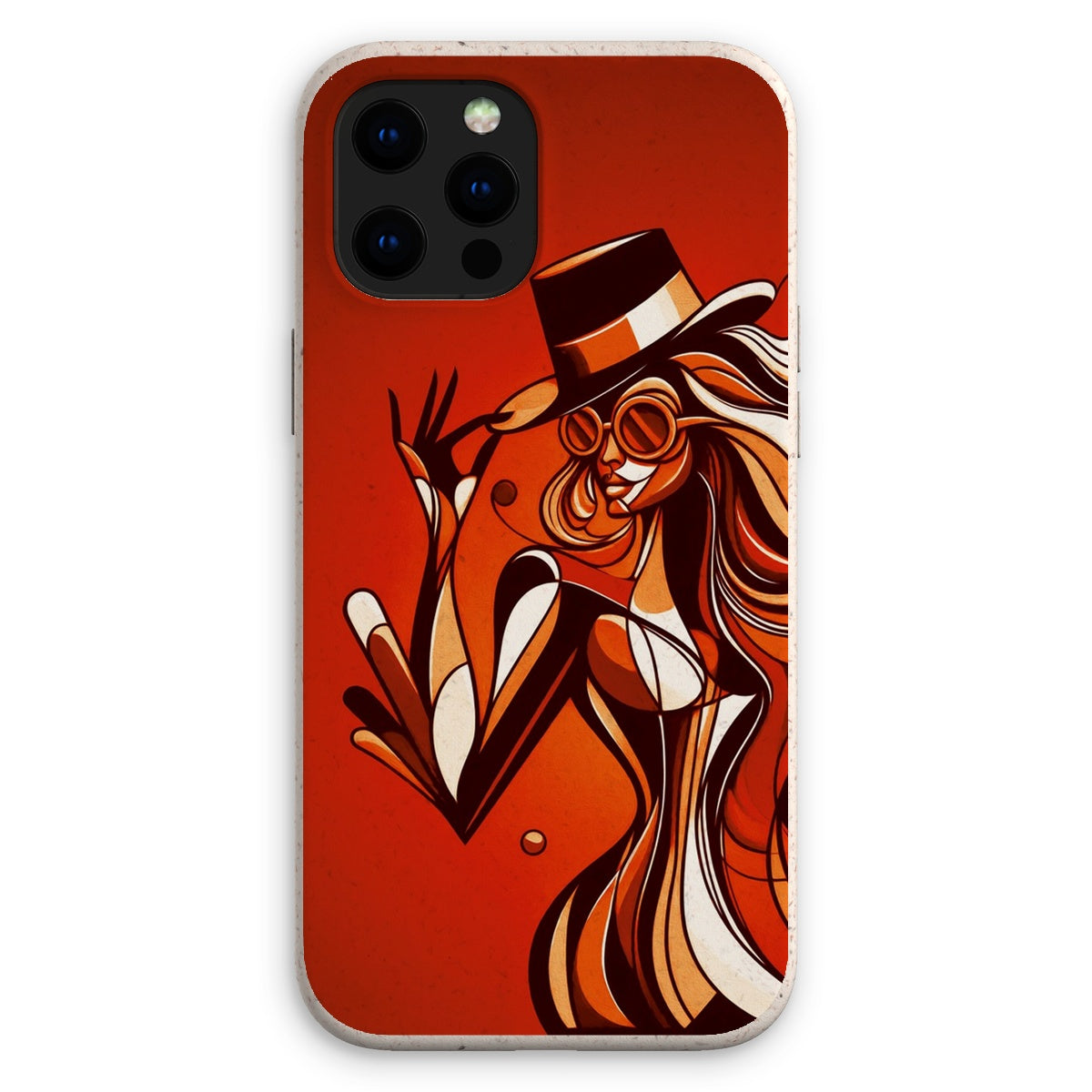 Viva La Diva: Where Confidence Dances in Shades of Oranges and Reds Eco Phone Case