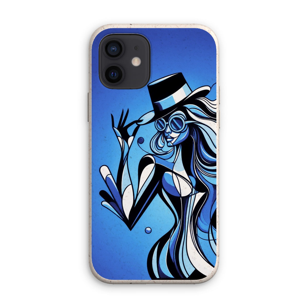 Viva La Diva: Where Moonlight Dances in Shades of Sapphire Eco Phone Case