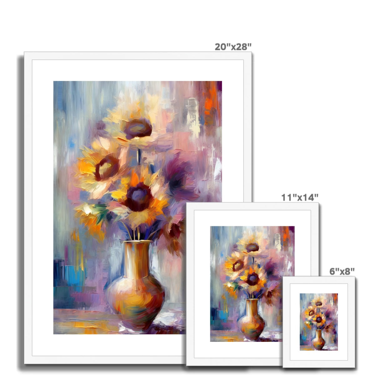 Abstract Blooms #02 Framed & Mounted Print