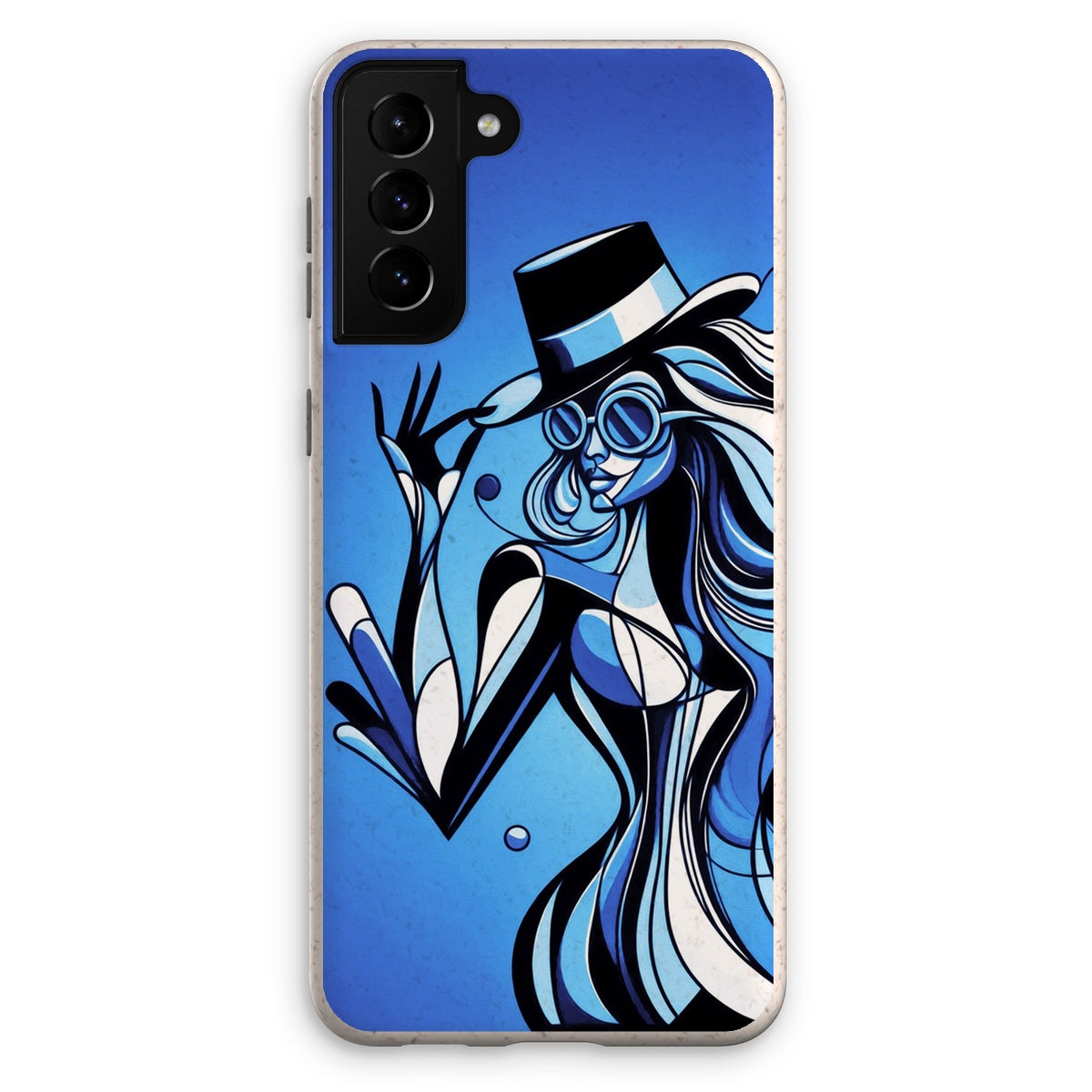 Viva La Diva: Where Moonlight Dances in Shades of Sapphire Eco Phone Case