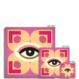 Eye of Harmony: Where Realism Meets Geometric Dreamscapes Fine Art Print