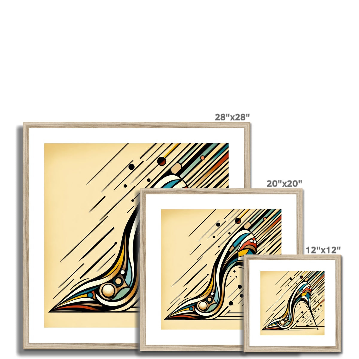 High Heel Havoc: A Moment Frozen in Time Framed & Mounted Print