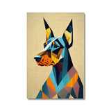 Prismatic Dobe: A Geometric Portrait in Motion Canvas