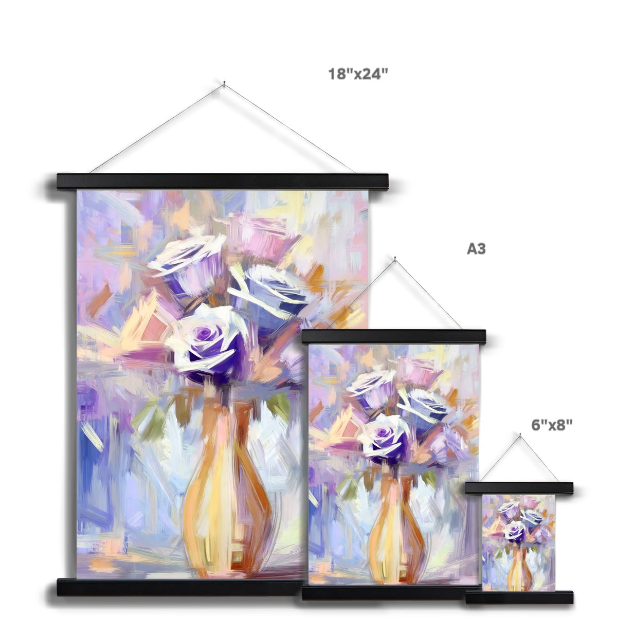 Abstract Blooms #22 Fine Art Print with Hanger