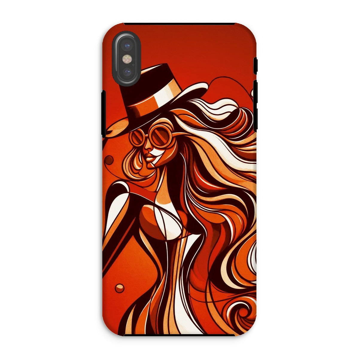 Viva La Diva: Where Confidence Dances in Shades of Oranges and Reds Tough Phone Case