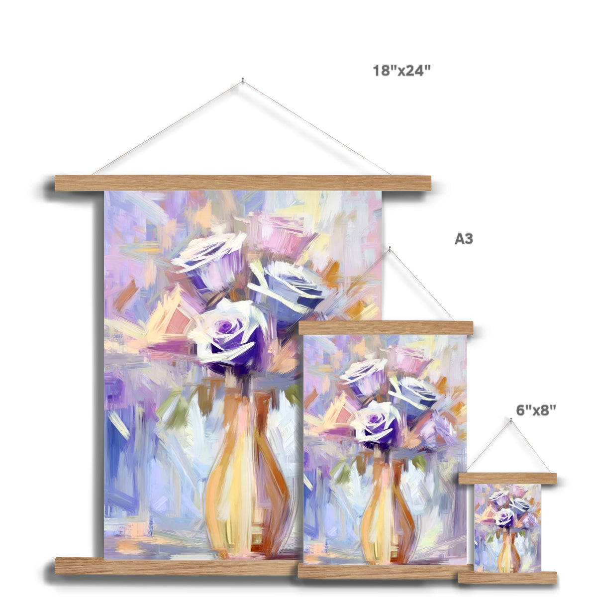 Abstract Blooms #22 Fine Art Print with Hanger