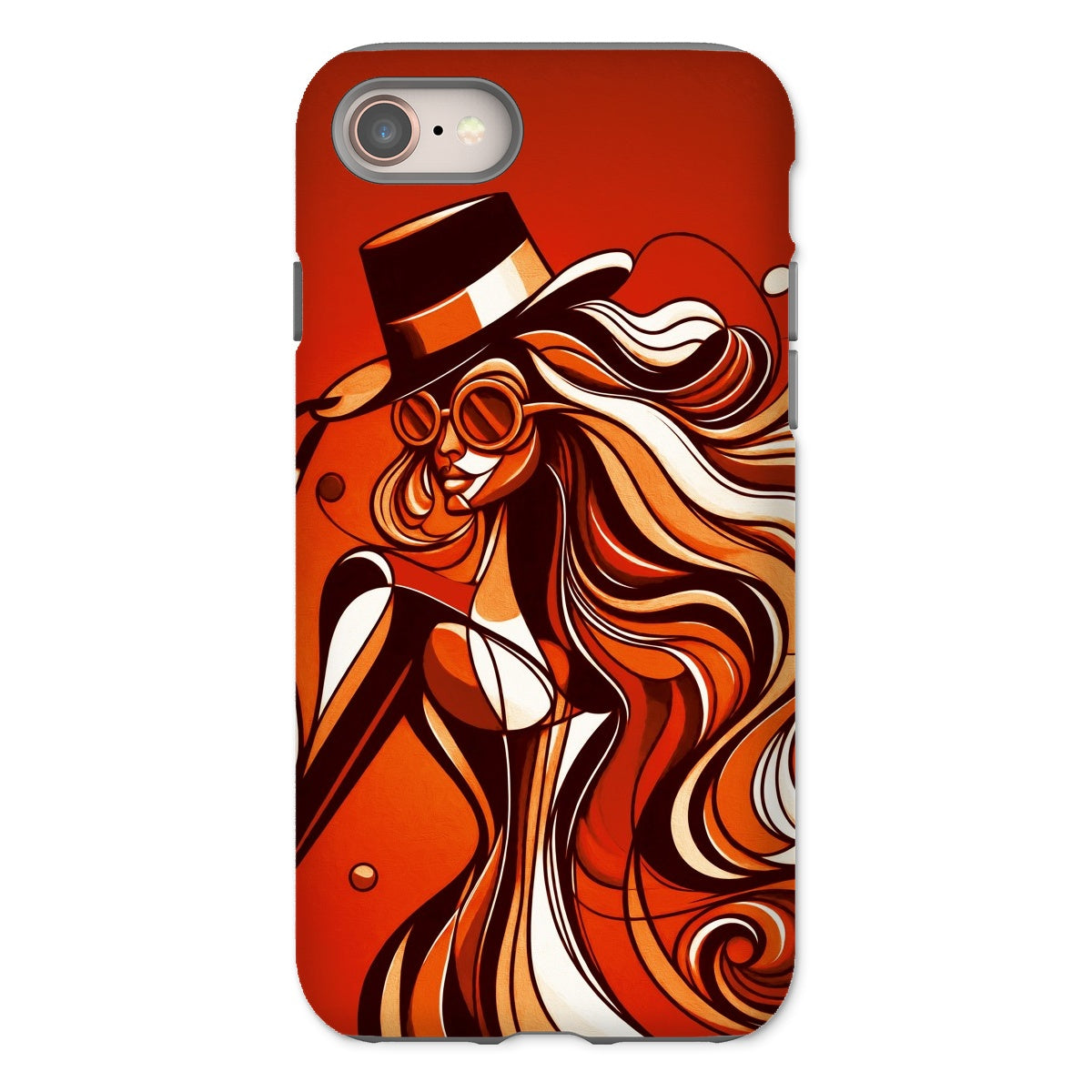 Viva La Diva: Where Confidence Dances in Shades of Oranges and Reds Tough Phone Case