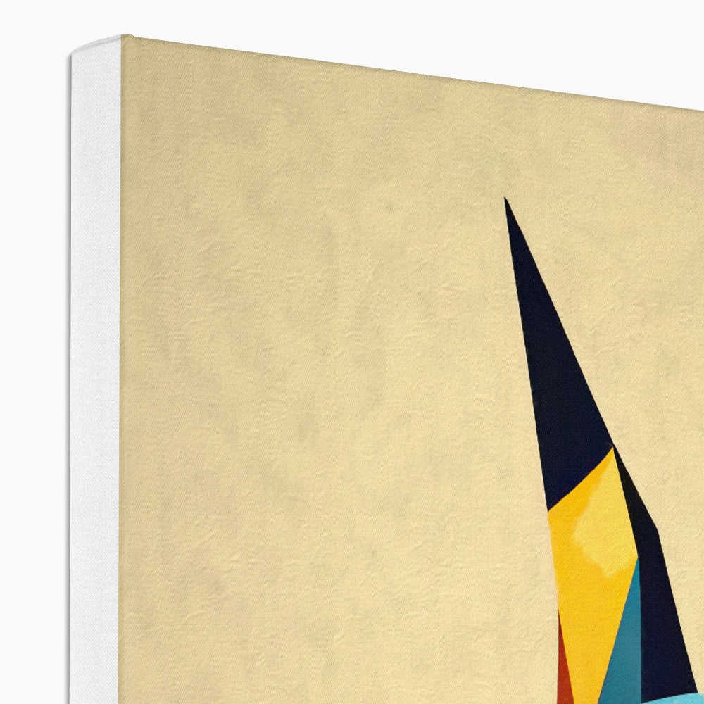 Prismatic Dobe: A Geometric Portrait in Motion Canvas