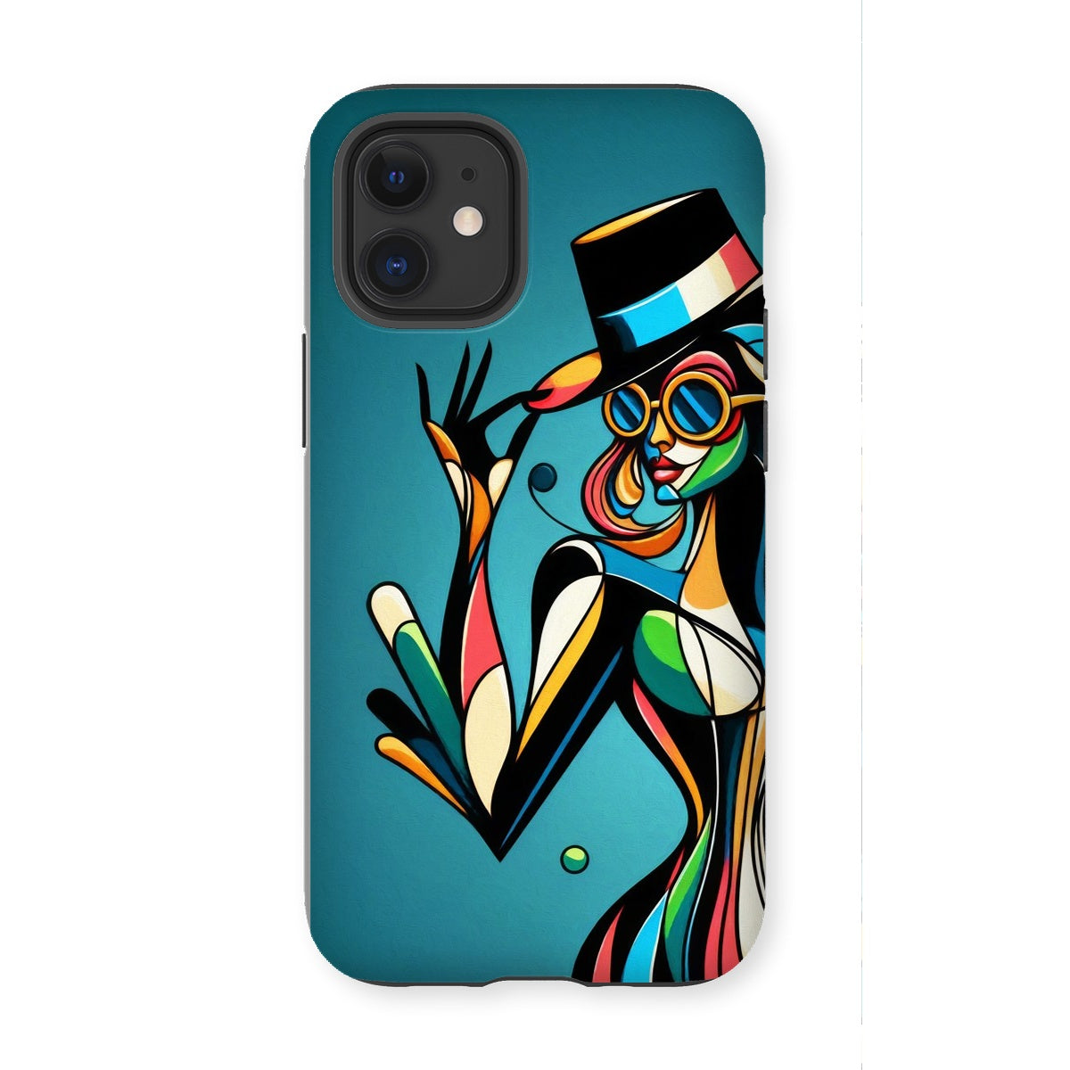 Viva La Diva: Where Confidence Meets Abstract Whirl Tough Phone Case