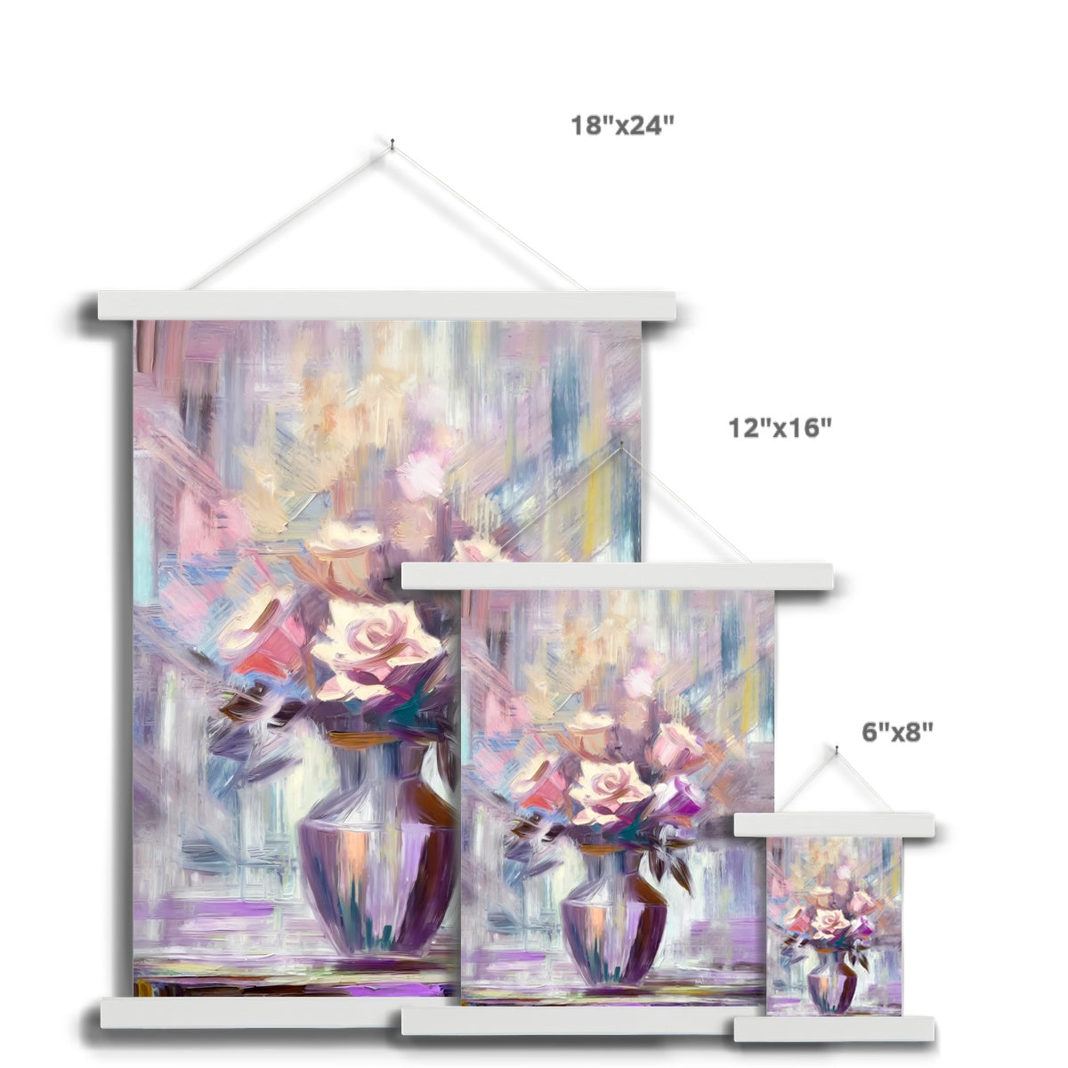 Abstract Blooms #30 Fine Art Print with Hanger