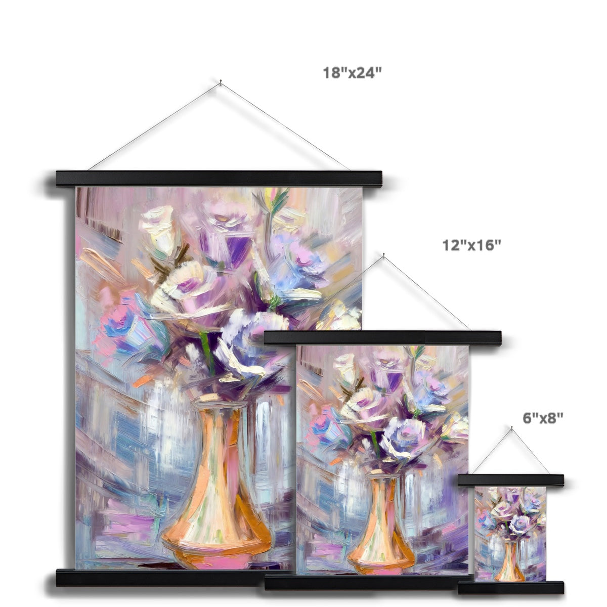 Abstract Blooms #23 Fine Art Print with Hanger