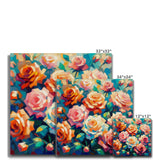 Roses in Full Bloom Canvas