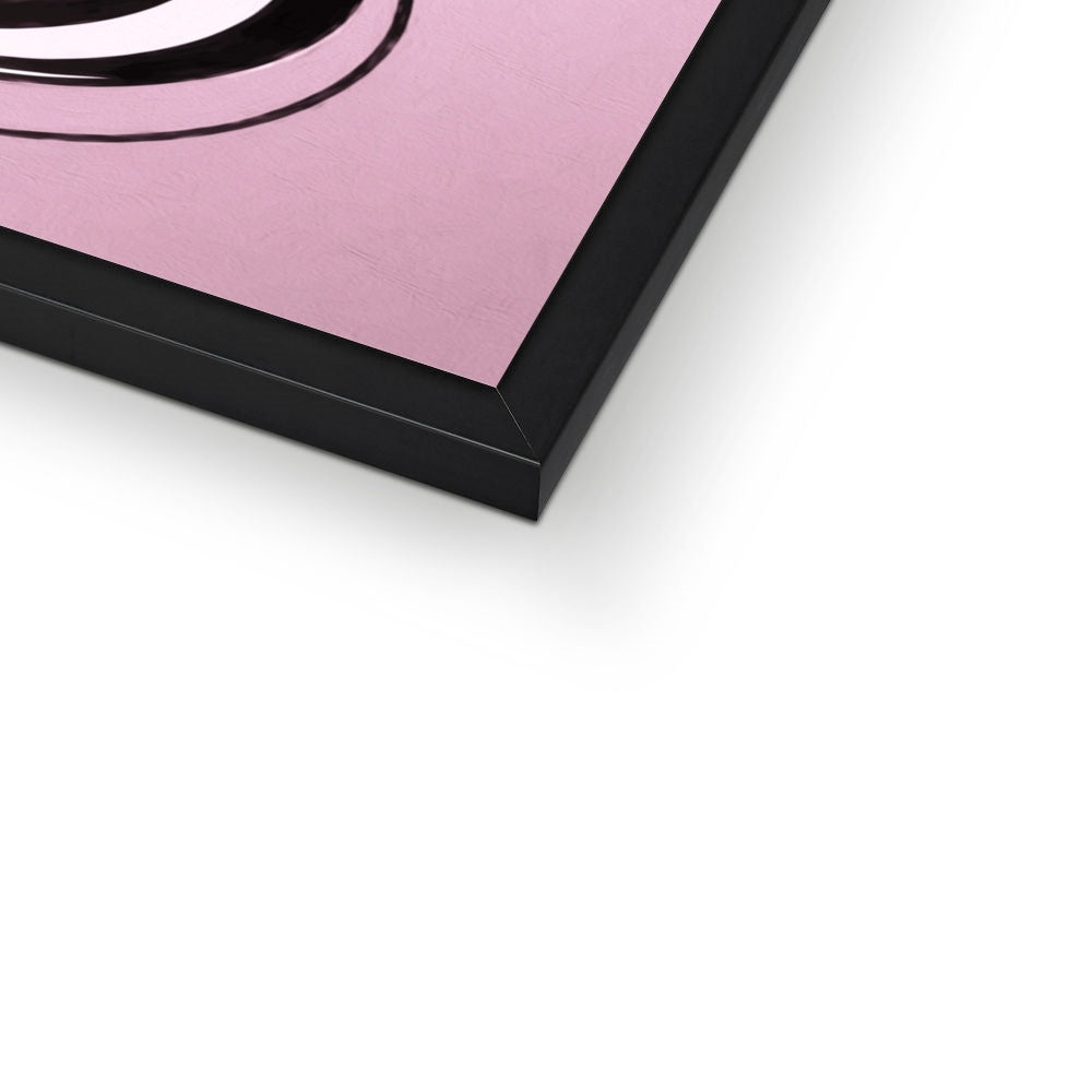 Viva La Diva: A Ballet of Blush and Boldness Against Rose-Colored Skies Budget Framed Poster