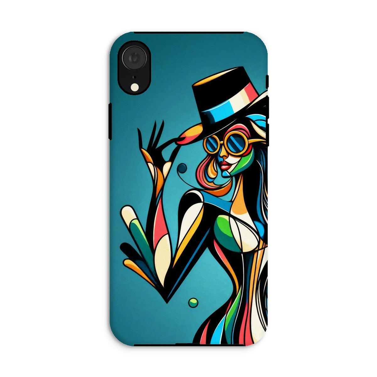 Viva La Diva: Where Confidence Meets Abstract Whirl Tough Phone Case