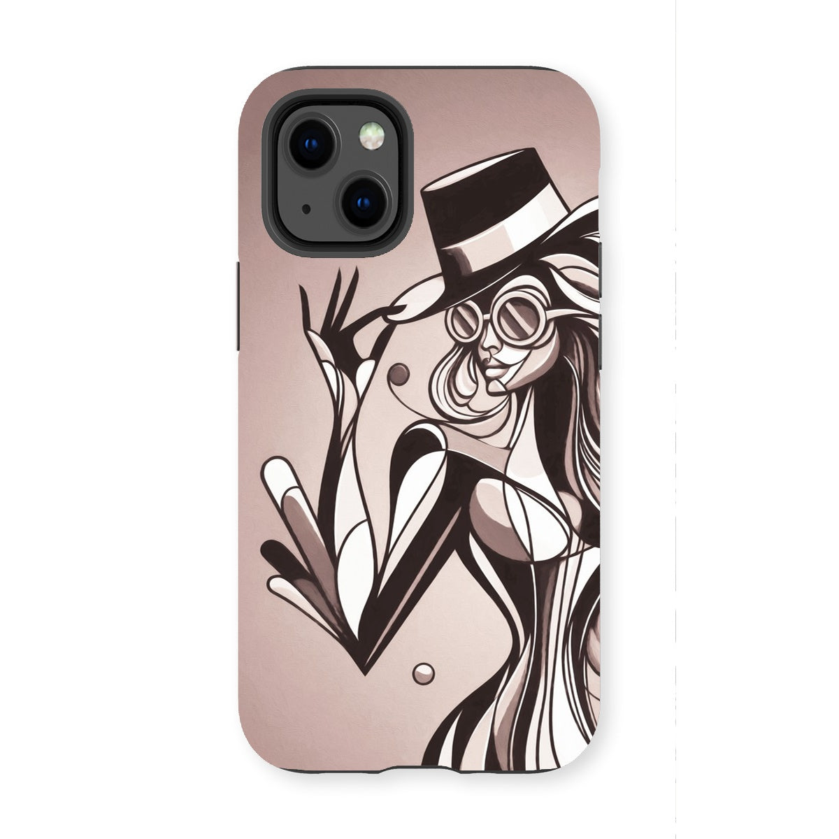 Viva La Diva: Where Earth Tones Whisper Confidence Tough Phone Case