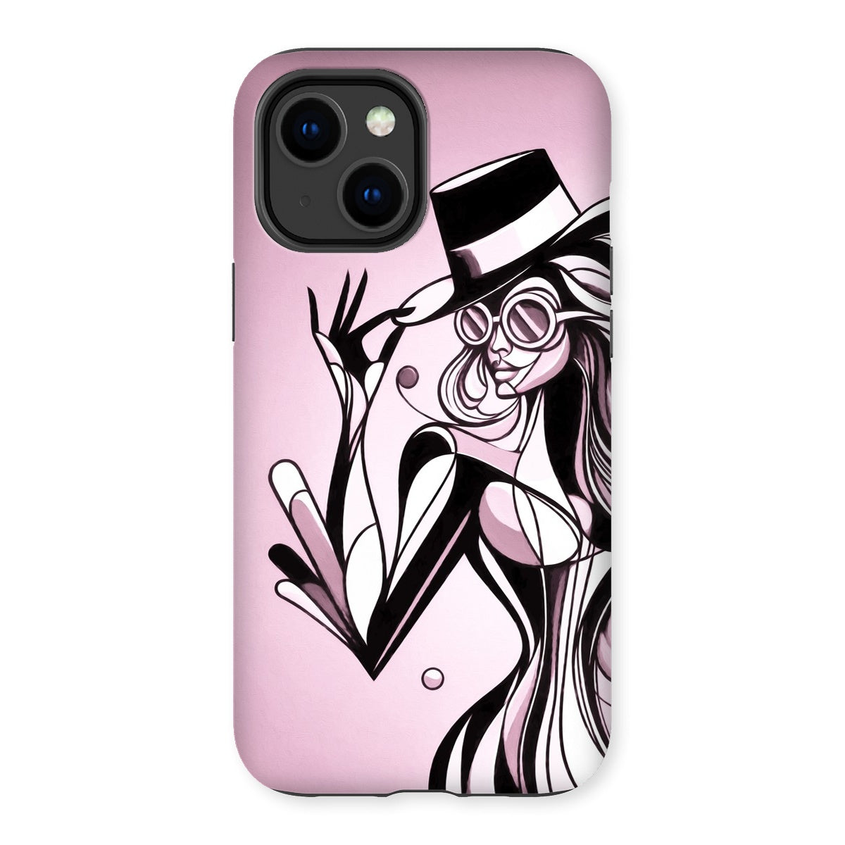 Viva La Diva: A Ballet of Blush and Boldness Against Rose-Colored Skies Tough Phone Case