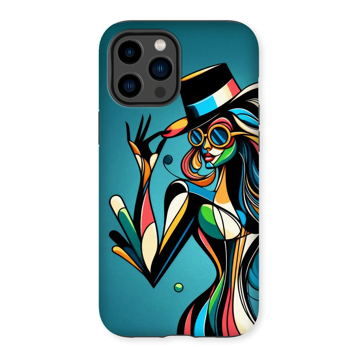 Viva La Diva: Where Confidence Meets Abstract Whirl Tough Phone Case