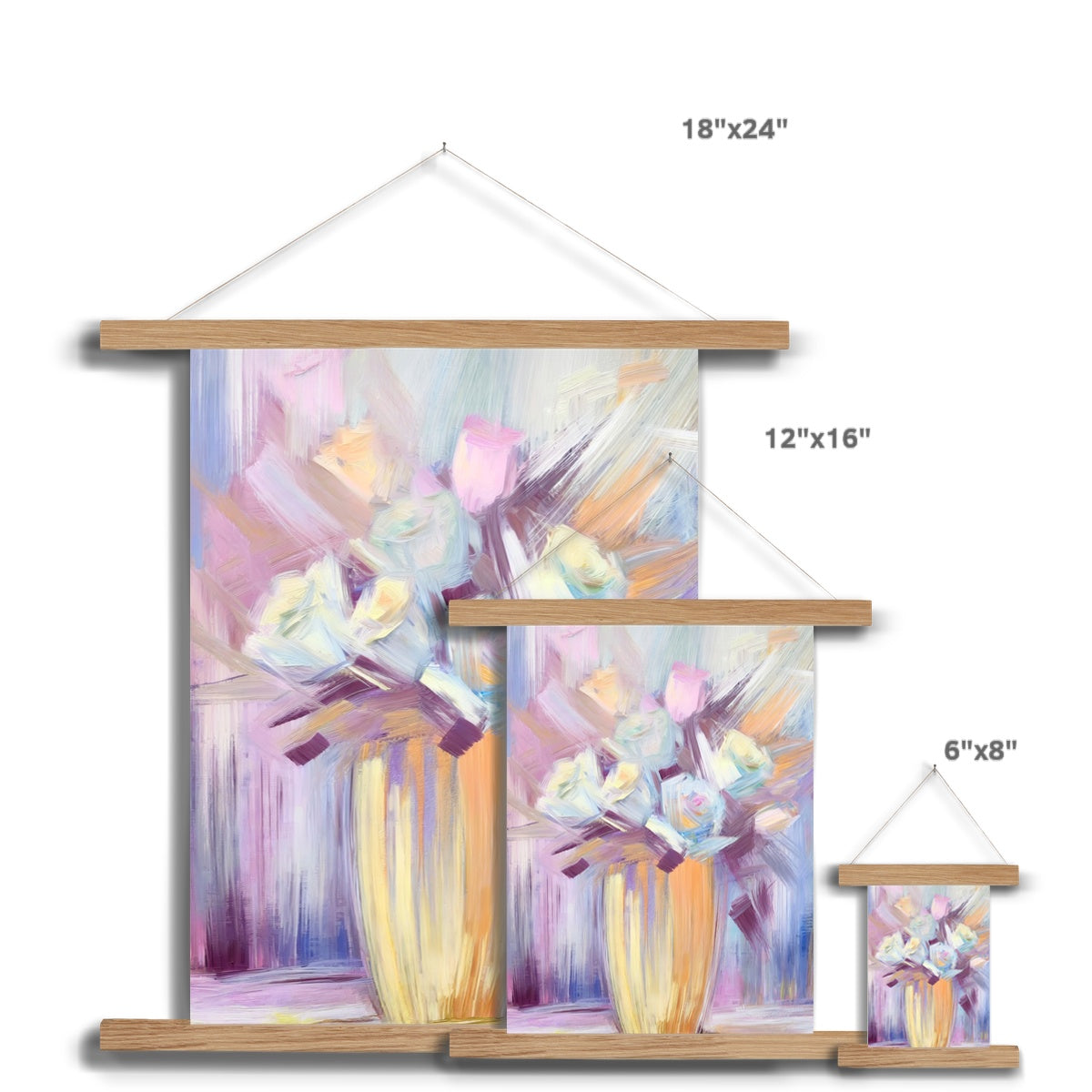 Abstract Blooms #25 Fine Art Print with Hanger