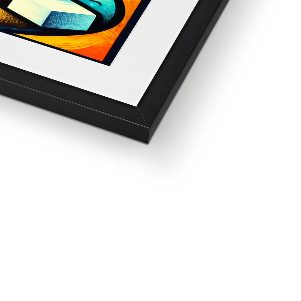 Geometric Java Framed & Mounted Print