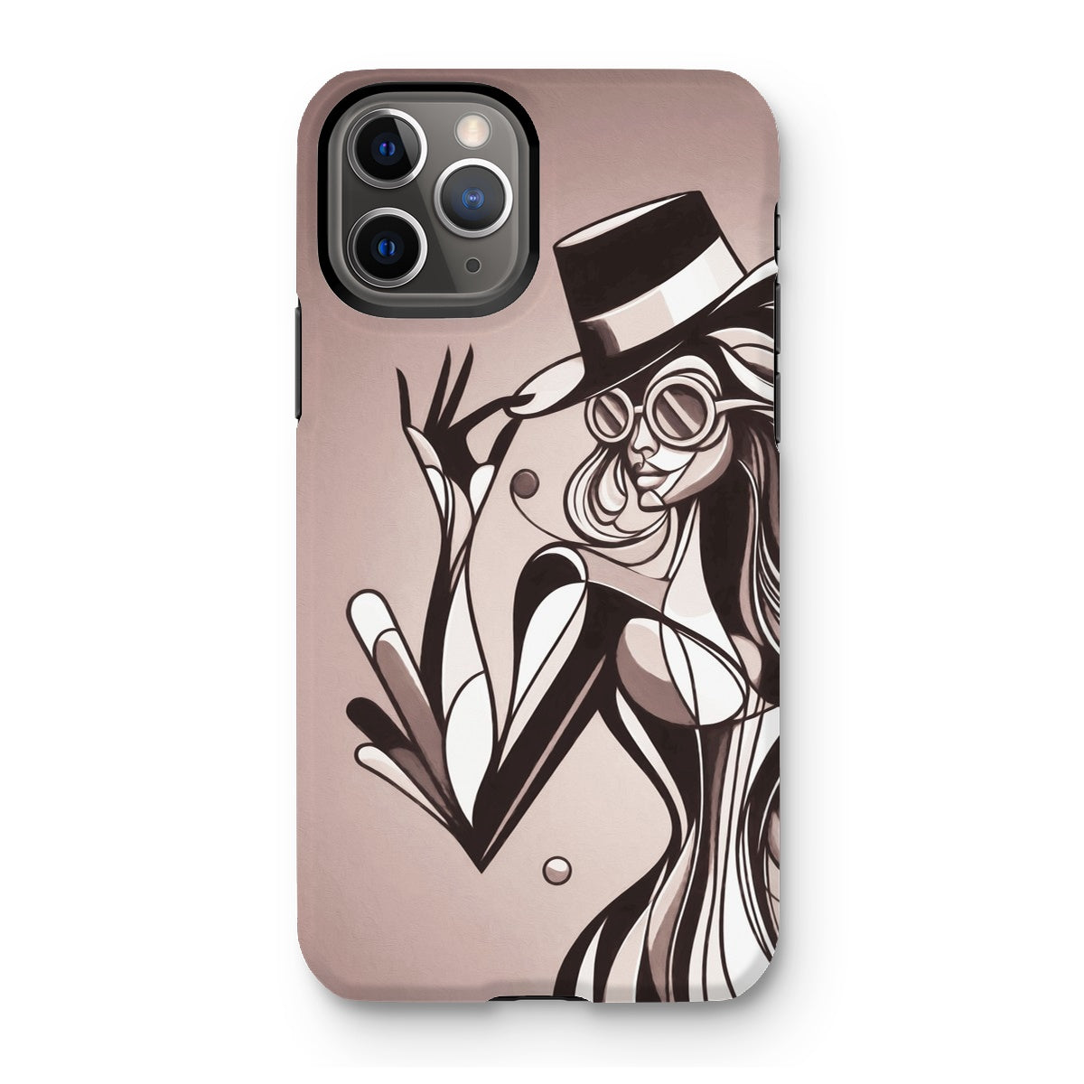 Viva La Diva: Where Earth Tones Whisper Confidence Tough Phone Case