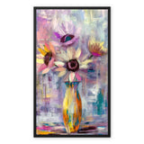 Abstract Blooms #05 Framed Canvas